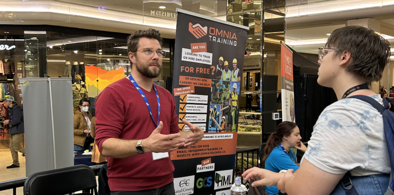 Omnia Training talking to interested client